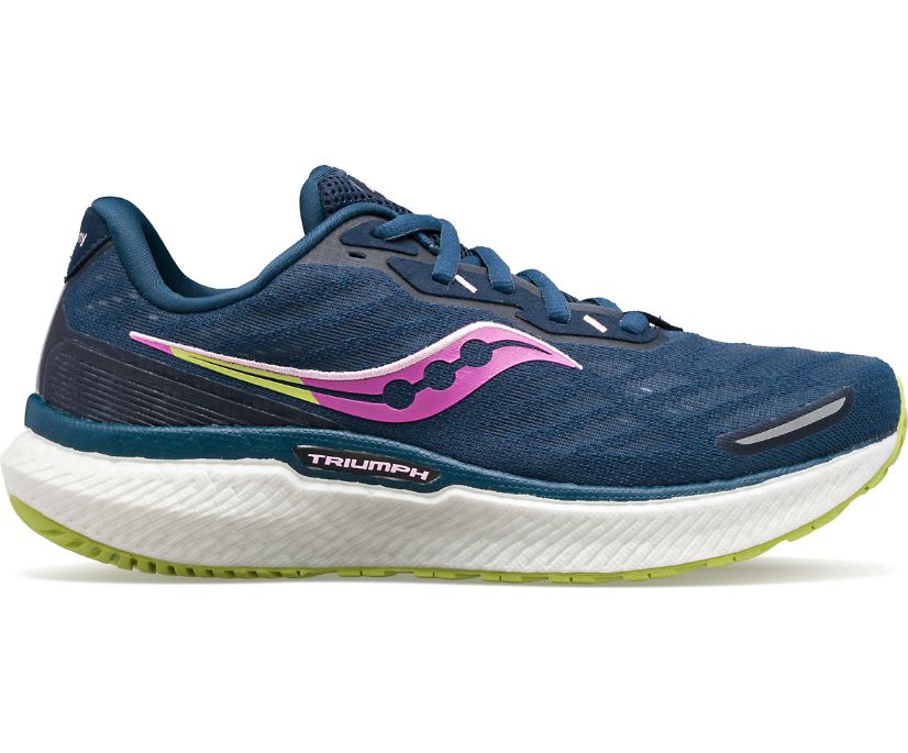 Saucony Triumph 19 Ženske Running Patike Tamno Zelene Svijetlo Zelene | B8FVTUHP