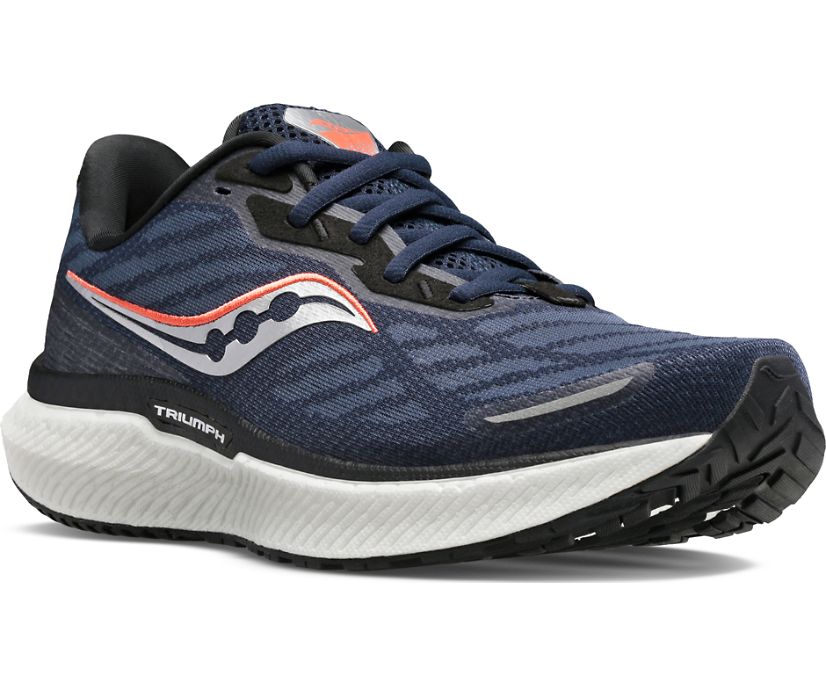 Saucony Triumph 19 Ženske Running Patike Tamnoplave Srebrne | HHW2YQPM