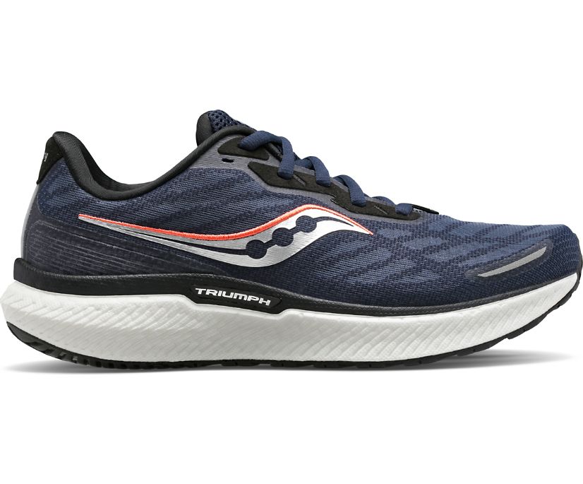 Saucony Triumph 19 Ženske Running Patike Tamnoplave Srebrne | HHW2YQPM