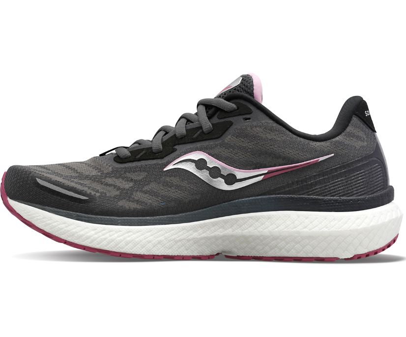 Saucony Triumph 19 Ženske Running Patike Tamno Sive Bordo | JI7XPCRT