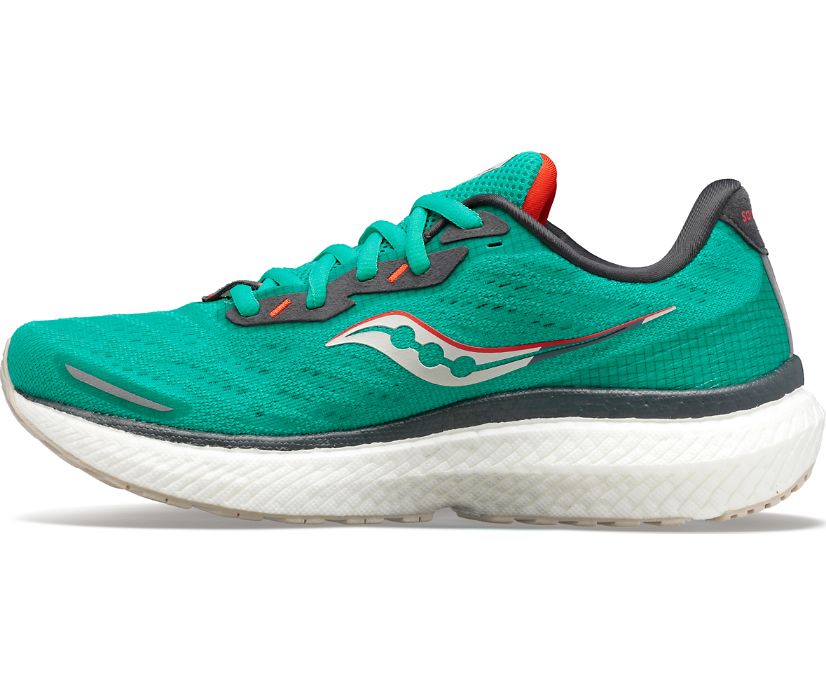 Saucony Triumph 19 Ženske Running Patike Zelene Narančaste | Q20XKVXH