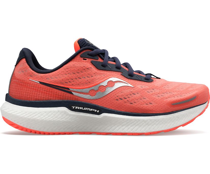 Saucony Triumph 19 Ženske Walking Patike Koraljne Crne | 2HA5NT03