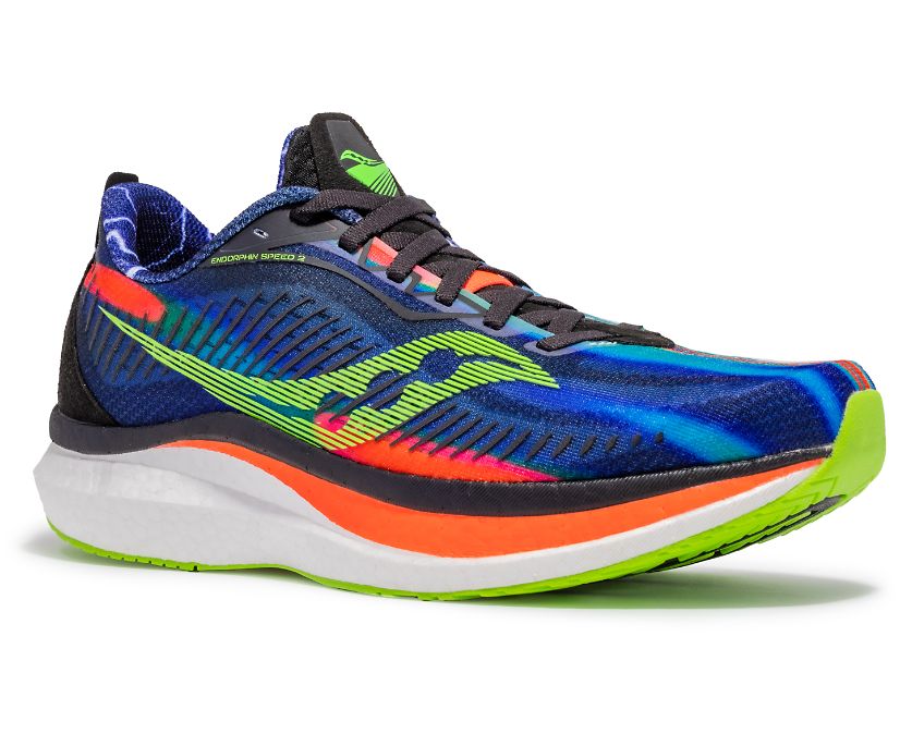 Saucony Zeke Endorphin Speed 2 Muške Running Patike Plave Zelene | FUISNBN5