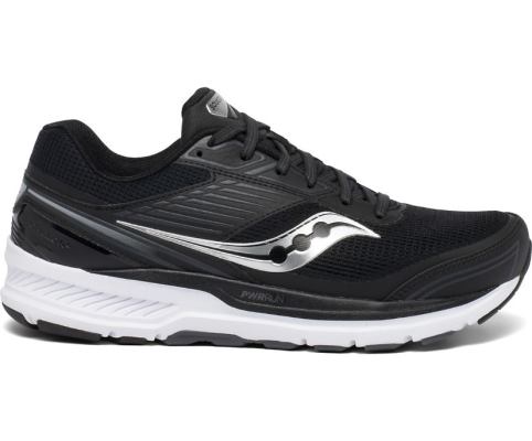 Saucony Echelon 8 Wide Muške Running Patike Crne Bijele | SALY70A8