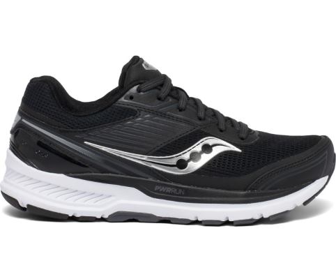 Saucony Echelon 8 Wide Ženske Running Patike Crne Bijele | 1E6GL6J1