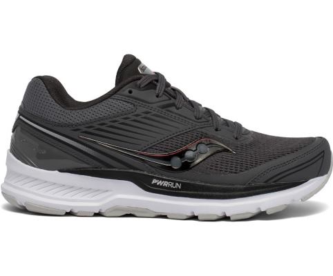 Saucony Echelon 8 Wide Ženske Running Patike Tamno Sive Crvene | APVOR0SK