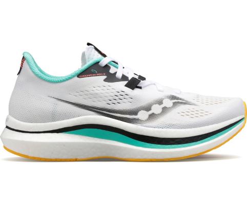 Saucony Endorphin Pro 2 Ženske Running Patike Bijele Narančaste | 7GBY48MV