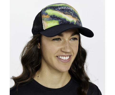 Saucony Foamie Trucker Hat Muške Šeširi Crne | T6EOR1EU