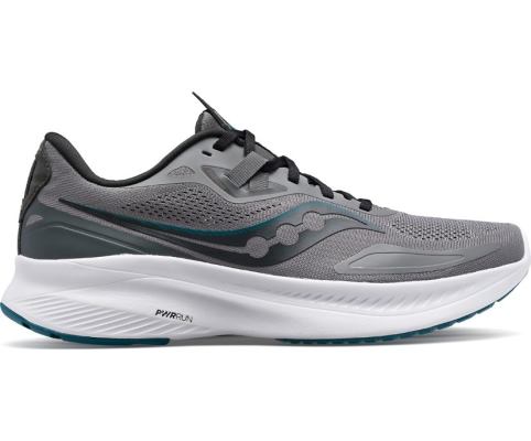 Saucony Guide 15 Muške Running Patike Tamno Sive Tirkizne | UE85Q2FX