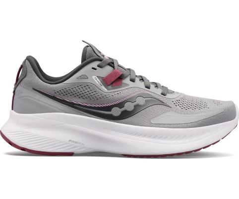 Saucony Guide 15 Wide Ženske Cipele Sive Bordo | 3833A80D