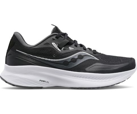 Saucony Guide 15 Wide Ženske Running Patike Crne Bijele | MMPN3XMO