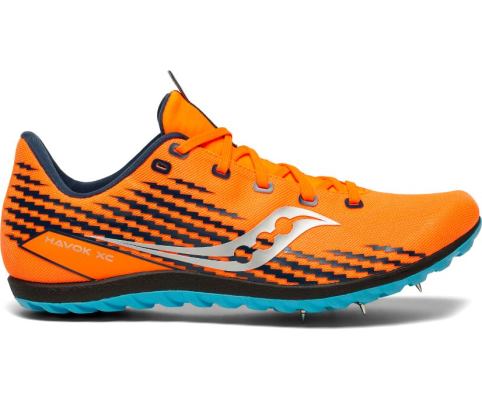 Saucony Havok XC 3 Spike Muške Running Patike Narančaste Plave | 3XQX40KA