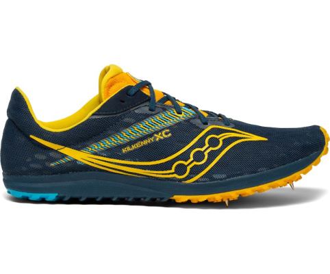 Saucony Kilkenny XC9 Spike Muške Running Patike Ljubičaste Žute | XEQQ0RDT