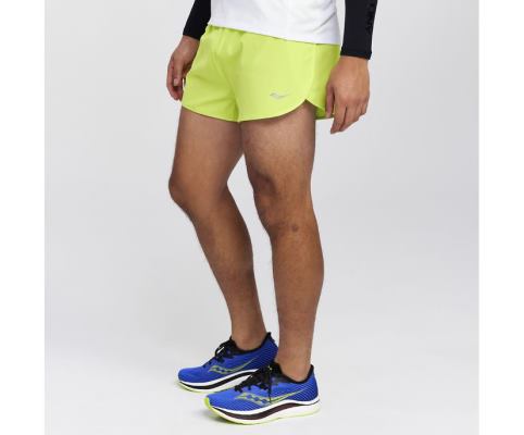 Saucony Outpace 2.5' Split Short Muške Hlače Svijetlo Zelene | GXPNZN6Q