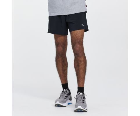 Saucony Outpace 5' Short Muške Hlače Crne | H61SDJ62