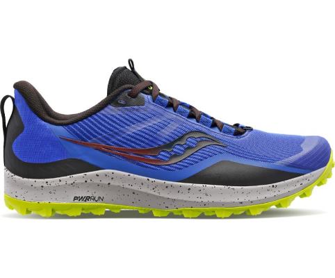 Saucony Peregrine 12 Muške Hiking Patike Plave Žute | ZZL73PW3