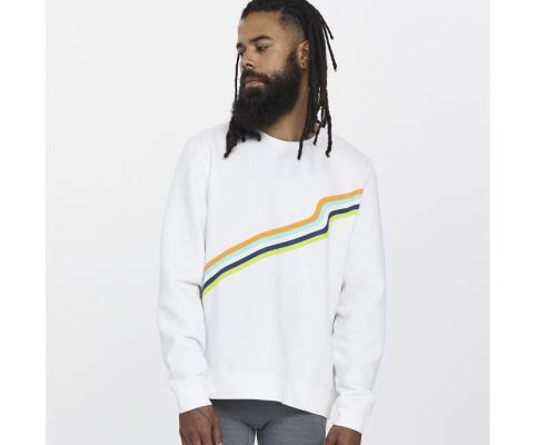 Saucony Rested Crewneck Muške Tops Bijele | KHHPUL2K