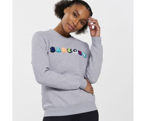 Saucony Rested Crewneck Ženske Tops Svijetlo Sive | B2V7TJXO