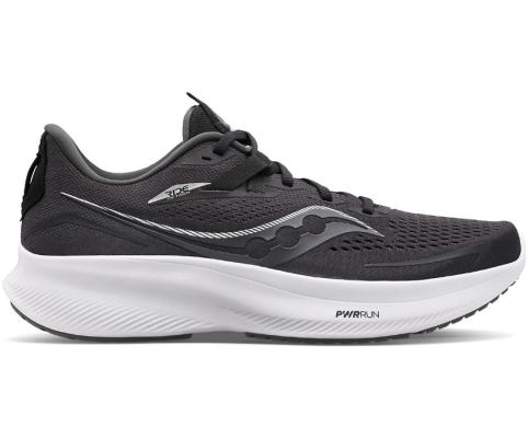 Saucony Ride 15 Wide Muške Cipele Crne Bijele | XBS2WKZY