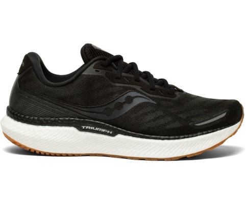 Saucony Triumph 19 Muške Running Patike Crne Srebrne | H8RQ2MVH