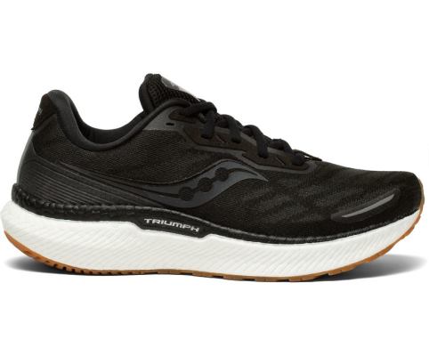 Saucony Triumph 19 Ženske Running Patike Crne Srebrne | SVDAF7MS